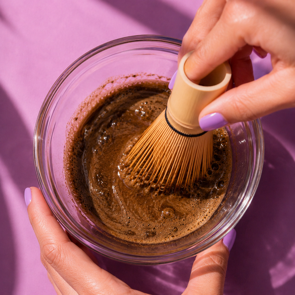 Hojicha Latte Preparation