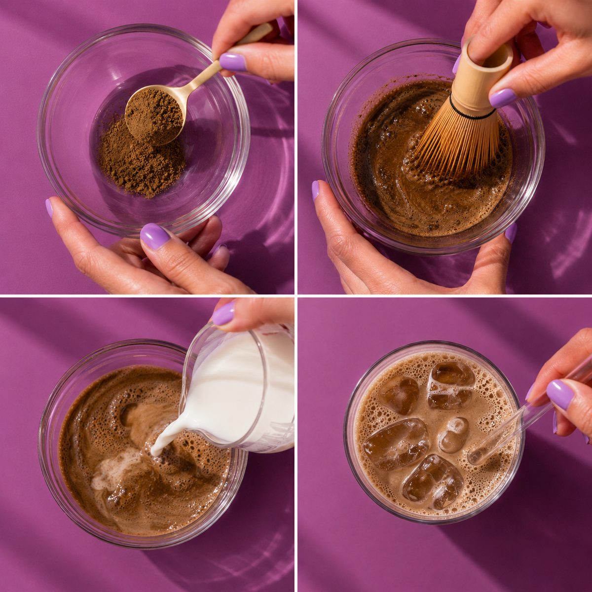 How to make Hojicha latte